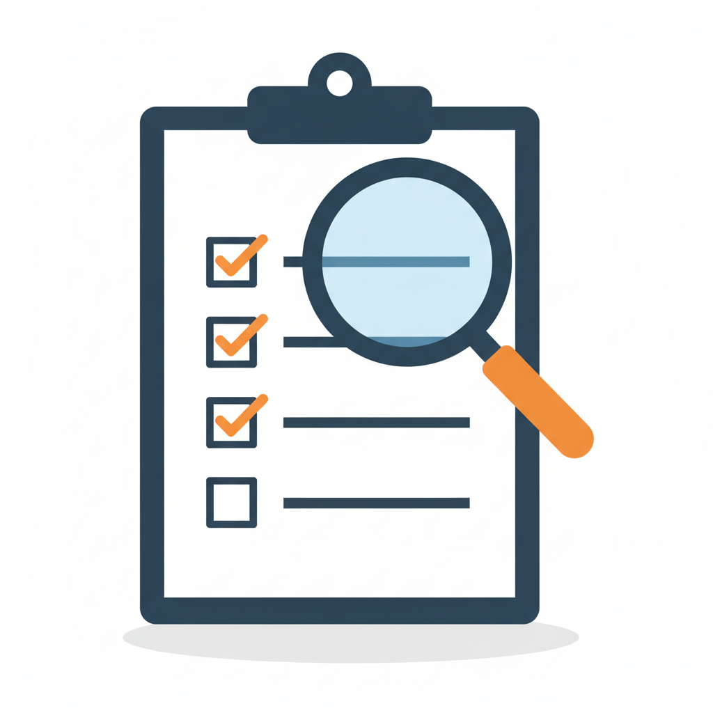 Expert diagnosis icon showing a clipboard